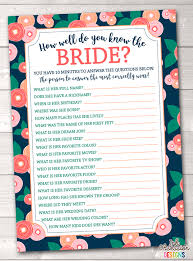 This resume template can be edited in microsoft word playing the questions game is one of the best ways to get to know someone, plus it's just fun. Spring Bloom How Well Do You Know The Bride Printable Bridal Shower Ga Erin Bradley Ink Obsession Designs