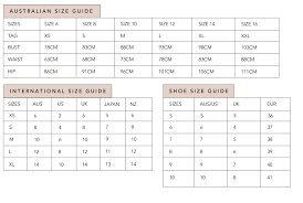 34 Symbolic Australian Dress Size Chart