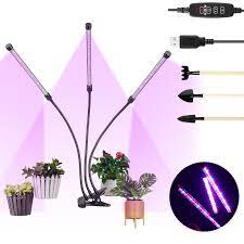 64x 5 watt leds(bridgelux) & 4x 50w cobs(cree) 2.spectrum/ratio: Led Plant Grow Light 27w 54leds Grow Lamp Bulbs Plant Lights Full Spectrum Auto On Off With 3 6 12h Timer Clip On Desk Grow Lamp For Indoor Plants Walmart Com Walmart Com