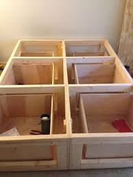 How to make a diy platform bed frame with storage for our guest bedroom. Platform Bed With Drawers Diy Bed Frame Diy Platform Bed Platform Bed With Drawers