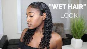 Kim Kardashian Teyana Taylor Wet Hair Look On Curly Hair Youtube Wet Look Hair Curly Hair Styles Curly Hair Styles Naturally