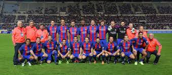Núñez, ivan campo fernando sanz, roberto carlos; Barca Legends V Real Madrid Leyendas 3 2