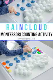 This montessori set for 3,4,5 year old children will learn through. Rain Cloud Montessori Activities For Preschool Active Littles