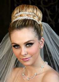 Wedding High Bun Hairstyles With Veil High Bun Hairstyles Bride Hairstyles Wedding Hairstyles