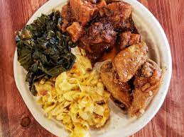 The typical soul food dinner always includes some southern deep fried chicken, some form of greens (usually collard greens with lots of cajun spices) and some fresh baked cornbread. The Best Southern And Soul Food Restaurants In Los Angeles Eater La