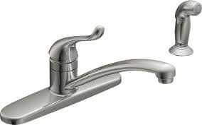 Oct 02, 2020 · kitchen faucets may have a number on the back of the water spout. Buy Moen Single Handle Kitchen Faucet With Matching Spray
