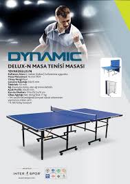 Dynamic Delux Indoor Masa Tenisi Masasi 16mm 2 Raket 3 Fiyati