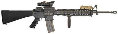 The m16a2 weapon system was developed at the request of the united states marine corps to improve on the m16a1 and went into large scale production by 1987. M16a4 Rifle Battle Los Angeles Wiki Fandom