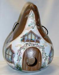 Birdhouse Gourds For Sale Near Me Country Cottage Garden Gourd Birdhouse Hand Painted Gourd Gourds Birdhouse Painted Gourds Hand Painted Gourds