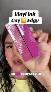 Vinyl Ink Coy vs Edgy Lipstick Comparison