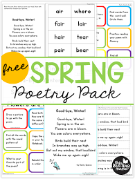 Free Spring Poetry Pack For Kids This Reading Mama