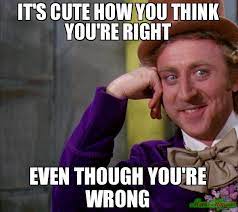It S Cute How You Think You Re Right Meme Memeshappen