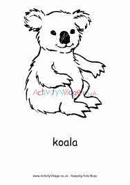 A must see for all coloring page fans. Koala Colouring Page