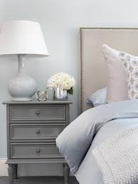 Blue Bedroom With Gray Nightstand Transitional Bedroom Dezdemon Homedecorideas Top Grey Bedroom Design Bedroom Makeover Guest Bedrooms
