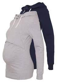 anna field mama 2 pack nursing hoodie hoodie light grey dark blue light grey zalando de nursing hoodie light grey hoodies