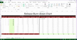 Simple Burndown Chart Excel Template Exceldl