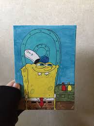 Art Painting Meme Spongebob Drawing Spongebobmemes Spongebobart Artpainting Artideas Drawingideas P Mini Canvas Art Canvas Art Painting Art Painting