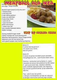 Ok harini seperti yang dijanjikan gua nk bagi resepi meatball yang mcm dekat ikea tuhh, haaa lepas nihh takpayah laa nk pegi jauh2 sampai ke ikea kalau nak makan meatball kan ?? Meatball Ala Ikea Cooking Recipes Low Calorie Dinners Recipes