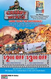 Crabby Mike S Calabash Seafood Co Myrtle Beach Resorts Calabash Seafood Myrtle Beach Seafood Place