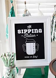 A Football Baby Shower Or Sip And See Hostess With The Mostess Football Baby Shower Baby Shower Drinks Football Baby Shower Theme