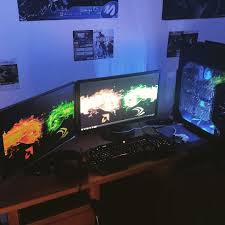 Instagram Photo By Clean Setups Daily May 23 2016 At 2 42pm Utc Dual Monitor Setup Gaming Setup Multiple Monitor Setup