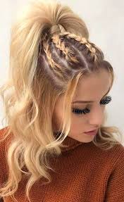 Adding a thin braid to your casual updo or braiding a simple crown there are, of course, more cool quick braided ideas below. Easy Hairstyle Girls Girls Easy Hairstyle Cute Hairstyle Girls Quick Hairstyl Easy Hair In 2020 Cool Braid Hairstyles Braided Hairstyles Hair Styles