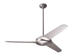 Our new fandeliers make a statement with modern industrial design and two tone finishes. Flow Ceiling Fan By Modern Fan Co Flo Mn 52 Nk Nl 003