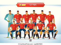 Click the logo and download it! Spain National Football Team For International Tournament Vector Illustration Canstock