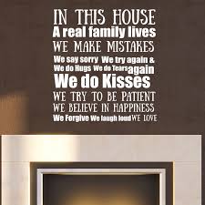 If you are wondering why there should be rules at home, a place where we can be ourselves without really worrying about our behavior, then let's explain the need for having rules in the family. Rownocean In This House Inspirational Quotes House Rules Vinyl Wall Decal Sticker Family Quote Wall Decals Home Decoration H505 Sale Up To 70 Stickersmegastore Com