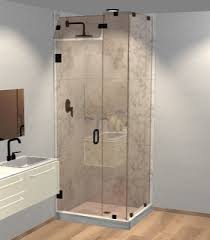 Frameless steam door to ceiling or with transom above door custom made to fit any size opening. Custom Corner Glass Shower Doors Installed By Experts Dulles Glass