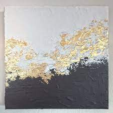 Collection by cary rush • last updated 2 weeks ago. White And Black Gold Foil Leaf Gold Leaf Art Art Gold Leaf Painting