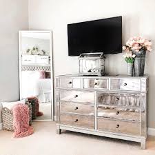 Hayworth Mirrored Silver Chest Dresser Bedroom Set Pier 1 Silver Bedroom Furniture Mirrored Bedroom Furniture Bedroom Set Designs
