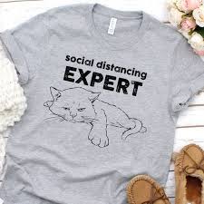 Funny Social Distancing Shirt Antisocial Cat Funny Cat Etsy In 2020 Cat Tee Shirts Cat Shirts Funny Funny Shirts Women