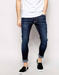 You can also see these 15 stylish traveling outfits combinations. Asos Extreme Super Skinny Jeans In Dark Wash For 53 Wantering Blue Jeans Outfit Men Skinny Jeans Men Business Casual Attire For Men