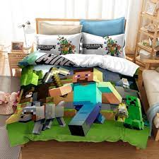 See more ideas about minecraft bedroom, minecraft, minecraft room. Minecraft 1 Duvet Cover Quilt Cover Pillowcase Bedding Set Bed Linen Bedding Picky