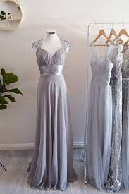 Grey Bridesmaid Dresses For A Winter Wedding Frosted Grey Silver Brid Silver Bridesmaid Dresses Silver Grey Bridesmaid Dresses Grey Bridesmaid Dresses Winter