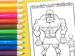 Our printable sheets for coloring in are ideal to brighten your family's day. David And Goliath Printable Coloring Sheet Ministryark