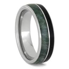 Jade Wedding Band Obsidian Ring In Titanium 2358 In 2020 Obsidian Ring Vintage Engagement Ring Settings Moissanite Engagement Ring Rose Gold
