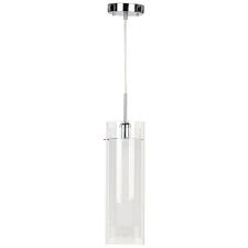 Globe Electric Sydney 1 Light Polished Chrome Clear Glass Hanging Pendant 64023 The Home Depot Polished Chrome Hanging Pendants Clear Glass