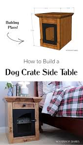 End table/night stand dog crate base model prices. Diy Dog Crate End Table Or Nightstand Building Plans