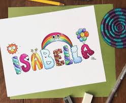 Custom Children Name Art Nursery Wall Art Baby Print Etsy In 2021 Name Art Name Design Art Baby Wall Art