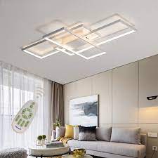 Be ready for natural lighting to light up your home. Led Modern Ceiling Light Flush Mount Square Fixture Living Room Lamp Dimmable With Remote Control Acrylic Shade White Chandelier Pendant Lighting For Dining Room Bedroom Bathroom Kitchen Restroom Amazon Com
