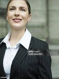 Businesswoman Smiling Low Angle View High-Res Stock Photo
