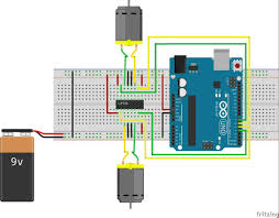 Controlling 2 Dc Motors Using L293d Motor Driver Arduino Arduino Projects Serial Port