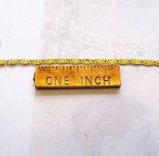 Latón chapado en cadena de desplazamiento de acero 10 pies CP229-B