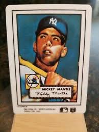 The mickey mantle rookie card was released in 1951 by bowman. Mickey Mantle Metal Ceramic Card 1952 Rookie Ebay