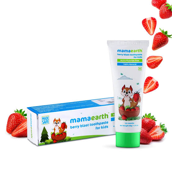 Mamaearth 100% Natural Fluoride & SLS Free Berry Blast Kids Toothpaste – Kyno Baby