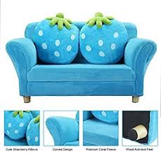 Amazon Com Kids Couch Children Sofa Armrest Chair Double Seats With 2 Lovely Pillows Solid Wood Toddler Lounger Coral Cott In 2020 Kids Couch Kids Sofa Cool Couches