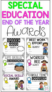 special education end of the year awards special education student achievement special education students