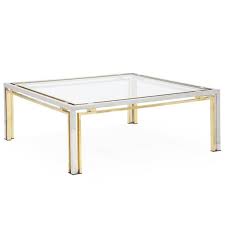 Maybe you would like to learn more about one of these? Guy Lefevre Square Coffee Table With Frame Of Brass And Chromed Steel And Glass Top Mutualart